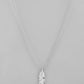 VOJ Silver Plated Men Chain With Leaf Shaped Pendent | Swadesiicart