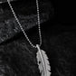 VOJ Silver Plated Men Chain With Leaf Shaped Pendent | Swadesiicart