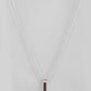 VOJ Silver Plated Men Chain With Rectangular Shaped Pendent | Swadesiicart