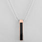 VOJ Silver Plated Men Chain With Rectangular Shaped Pendent | Swadesiicart