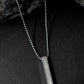 VOJ Silver Plated Men Chain With Rectangular Shaped AD Stone Studded Pendent | Swadesiicart