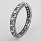 VOJ Rhodium Plated White Stone Studded Kada Bracelet - Swadesiicart