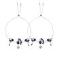 VOJ Set of 2 Silver-Plated Peacock Shaped Stone Studded Anklet - Swadesiicart