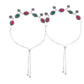 VOJ Set of 2 Silver-Plated Artificial Stones Studded Anklet - Swadesiicart