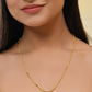VOJ Gold-Polished Pipe Chain For Women - Swadesiicart