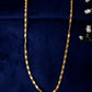 VOJ Gold-Polished Designer Biscuit Shaped Chain For Women - Swadesiicart