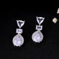 VOJ Silver Plated Ad Stone Studded Drop Earrings - Swadesiicart