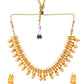 VOJ Gold-Polished Designer Necklace With Earrings Set - Swadesiicart