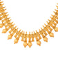 VOJ Gold-Polished Designer Necklace With Earrings Set - Swadesiicart