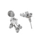 VOJ Silver Plated Ad Stone Studded Designer Necklace With Earrings Set - Swadesiicart