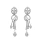 VOJ Silver Toned Stylish Ad- Studded Jewellery Set - Swadesiicart
