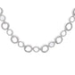VOJ Silver Plated Ad Stone Studded Round Shaped Necklace And Earrings Set - Swadesiicart