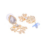 VOJ Gold-Polished Multi Layered Pearl Choker With Earrings Set | Swadesiicart