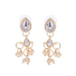 VOJ Gold-Polished Multi Layered Pearl Choker With Earrings Set | Swadesiicart