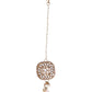 VOJ Gold-Polished Kundan Stone Studded Long Jewellery Set - Swadesiicart
