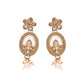 VOJ Gold-Polished Kundan Stone Studded White Necklace With Maang Tikka And Earrings Set - Swadesiicart