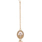 VOJ Gold-Polished Kundan Stone Studded White Necklace With Maang Tikka And Earrings Set - Swadesiicart