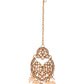 VOJ Gold-Polished Stone Studded Designer Choker With Earrings And Maang Tikka Set | Swadesiicart