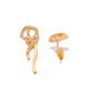 VOJ Ad Stone Studded Designer Gold-Polished Jewellery Set - Swadesiicart