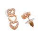 VOJ Ad Stone Studded Heart Shaped Designer Gold-Polished Jewellery Set - Swadesiicart