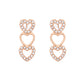 VOJ Ad Stone Studded Heart Shaped Designer Gold-Polished Jewellery Set - Swadesiicart