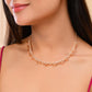 VOJ Gold-Polished Ad Stone Studded Heart Shaped Jewellery Set - Swadesiicart