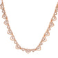 VOJ Gold-Polished Ad Stone Studded Heart Shaped Jewellery Set - Swadesiicart