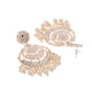 VOJ Gold-Polished Kundan And Pearl Studded Circular Earrings - Swadesiicart