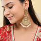VOJ Copper Plated Designer Long Drop Earrings - Swadesiicart