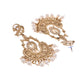 VOJ Copper Plated Designer Long Drop Earrings - Swadesiicart