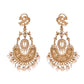 VOJ Copper Plated Designer Long Drop Earrings - Swadesiicart