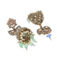 VOJ Mint Green Stone Studded Gold-Polished Jhumkas - Swadesiicart