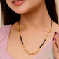 VOJ Gold-Polished Ad Stone Studded Multi Layer Mangalsutra - Swadesiicart