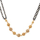 VOJ Gold-Polished Ad Stone Studded Multi Layer Mangalsutra - Swadesiicart