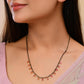 VOJ Gold-Polished Ad Studded Drop Shaped Mangalsutra - Swadesiicart