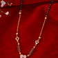VOJ Gold-Polished Ad Studded Heart Shaped Mangalsutra - Swadesiicart