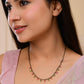 VOJ Gold-Polished Ad Studded Drop Shaped Mangalsutra - Swadesiicart