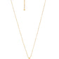 VOJ Gold-Polished Flower Shaped Ad Studded Pendant With Chain - Swadesiicart