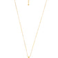 VOJ Gold-Polished Apple Shaped Ad Studded Pendant With Chain - Swadesiicart