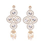VOJ Gold-Polished Stone With White Beaded Long Jewellery Set - Swadesiicart