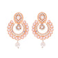 VOJ Gold-Polished Stone And White Beaded Choker Jewellery Set With Maang Tikka | Swadesiicart