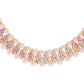VOJ Gold-Polished Stone And White Beaded Choker Jewellery Set With Maang Tikka | Swadesiicart