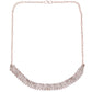 VOJ Gold-Polished Stone Studded Necklace With Earrings Set - Swadesiicart