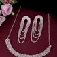 VOJ Gold-Polished Stone Studded Necklace With Earrings Set - Swadesiicart