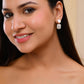 VOJ Stainless Steel Crystal Studded Square Shaped Studs - Swadesiicart