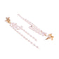 VOJ Gold-Polished Flower Stone Studded & Beaded Acrylic Drop Earrings - Swadesiicart
