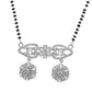 VOJ Silver Plated Ad Stone Studded Designer Mangalsutra Set - Swadesiicart