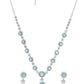 VOJ Silver Plated Sea Green Ad Studded Designer Jewellery Set - Swadesiicart