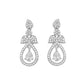 VOJ Silver Plated Ad Studded Designer Necklace With Earrings Set - Swadesiicart