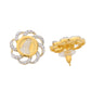 VOJ Dual Toned Ad-Studded Coin Chain Set - Swadesiicart